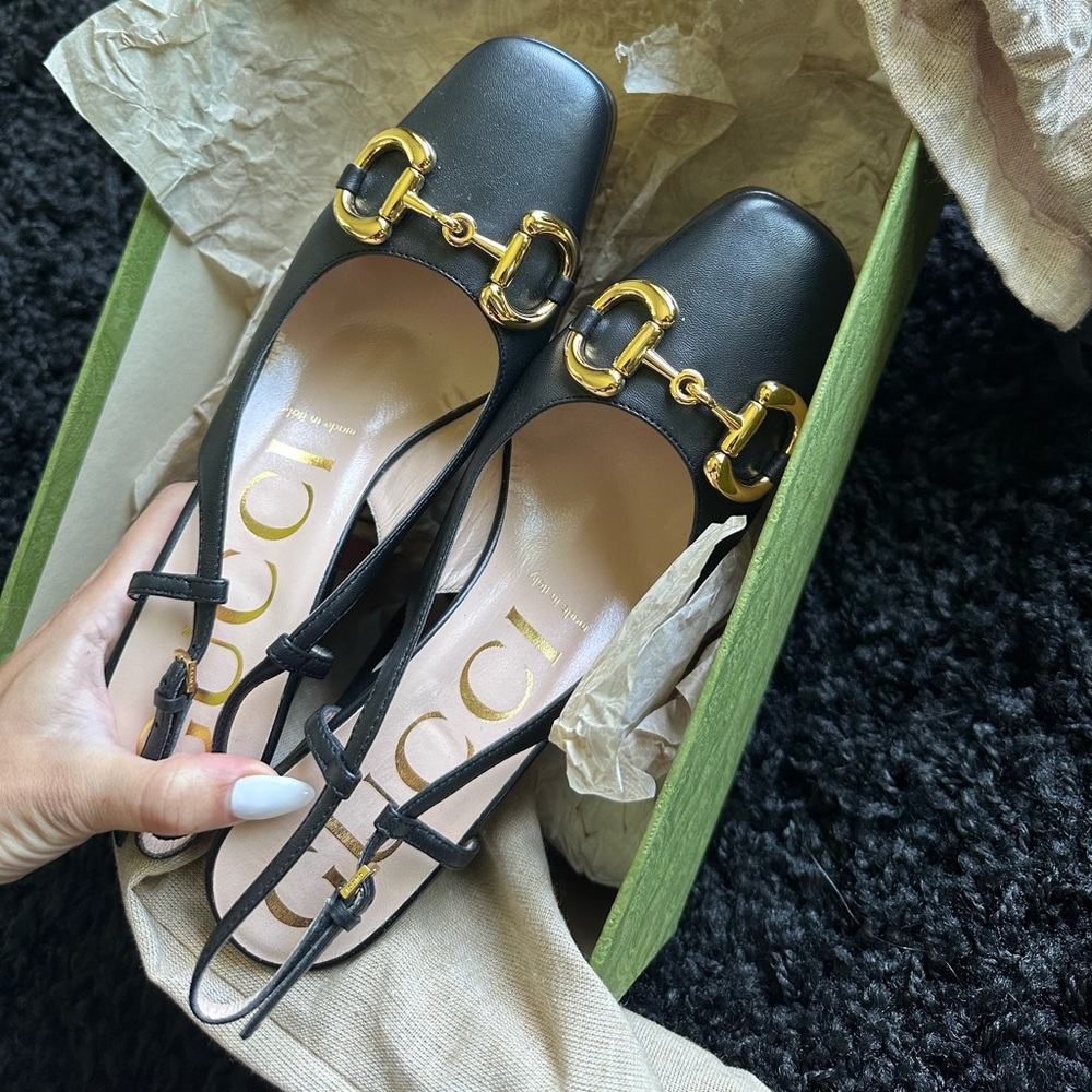 Gucci 120 mm platform leather pumps